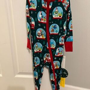 Little Sleepies A Very Pixar Christmas Zippy 2T NWT
